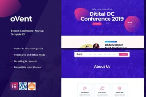 Ovent - Event Conference & Meetup Elementor Template Kit