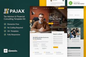 Pajax ? Tax Advisor & Financial Consulting Elementor Template Kit