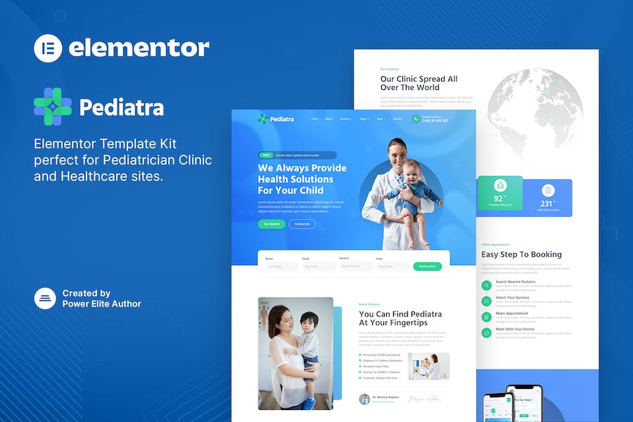 Pediatra ? Pediatrician Clinic & Healthcare Elementor Template Kit