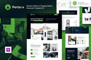 Pertaev ? Electric Vehicle & Charging Station Elementor Template Kit