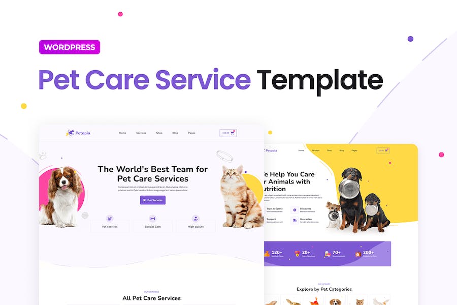 Petopia ? Pet Care Service Elementor Template Kit