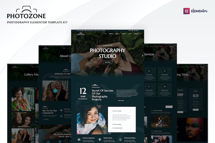 Photozone ? Photography Elementor Template Kit
