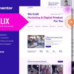 Pixelix - Startup Digital Agency Elementor Template Kit