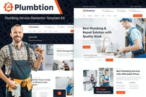 Plumbtion ? Plumbing Services Elementor Template Kit