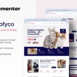 Poofyco - Pet Rescue & Animal Shelter Elementor Template Kit