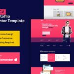 Porto CV - Portfolio Personal Elementor Pro Template Kit