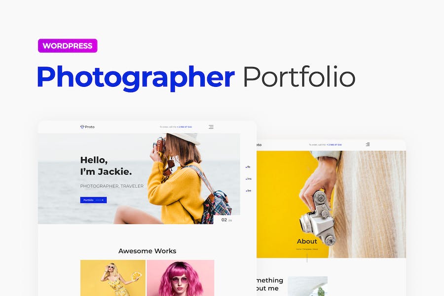 Proto ? Photographer Portfolio Template Kit