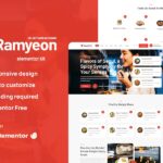 Ramyeon - Korean Restaurant Elementor Template Kit