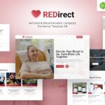 Redirect ? Blood Donation Campaign & Activism Elementor Template Kit