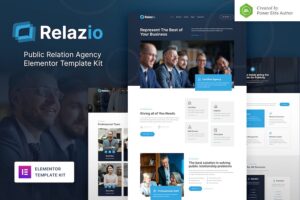 Relazio ? Public Relation Agency Elementor Template Kit