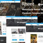 Rhent - Motorcycle Rental Services Elementor Template Kit