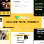 Ridda - Web Design Agency Template Kit