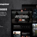 Riderhood ? Motorcycle Club Elementor Template Kit