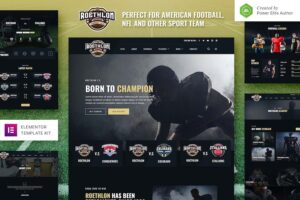 Roethlon ? American Football & NFL Elementor Template Kit