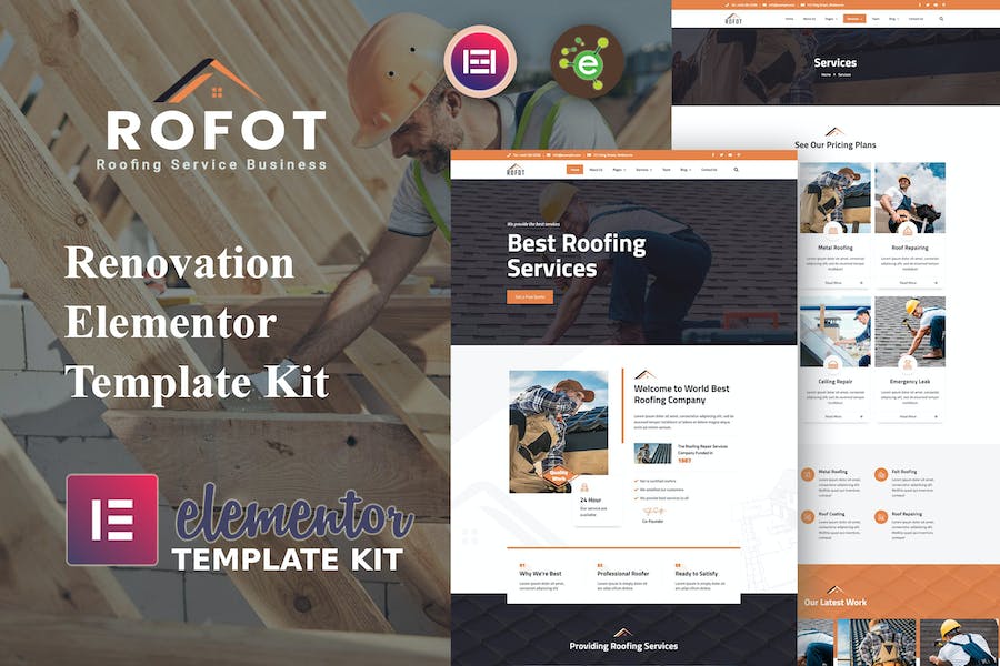 Rofot - Renovation Elementor Template Kit