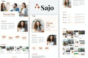 Sajo - Personal Portfolio Elementor Template Kit