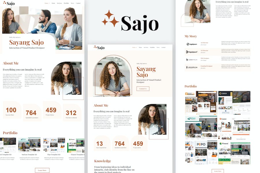 Sajo - Personal Portfolio Elementor Template Kit