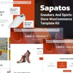 Sapatos - Sneakers & Sports Shoes Store WooCommerce Elementor Template Kit