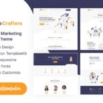 SEOCrafters - Marketing Agency Elementor Template Kit