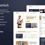 Serlock – Key Maker & Locksmith Service Elementor Template Kit