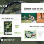 Serve - Tennis School & Sport Club Elementor Template Kit