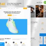 Shoelace ? Shoes Cleaning & Laundry Service Elementor Template Kit
