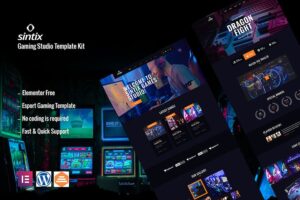 Sintix - Gaming Studio Elementor Template Kit