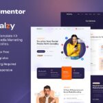 Socialzy ? Social Media Marketing Agency Elementor Template Kit