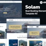 Solam - Boat Booking Elementor Pro Template Kit