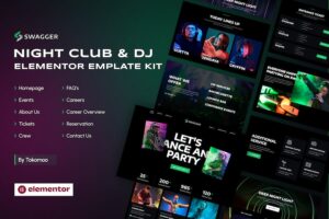 Swagger | Night Club & DJ Elementor Template Kit