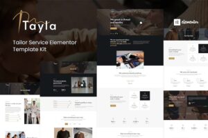 Tayla - Tailor Service Elementor Template Kit