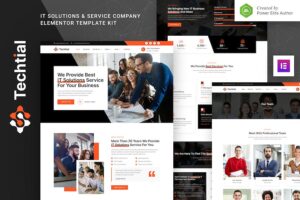 Techtial ? IT Solutions & Services Company Elementor Template Kit