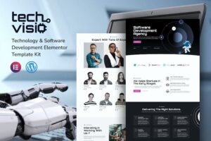 Techvisio Technology & Software Development Elementor Template Kit