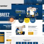 Tidybreez - Cleaning Service Company Elementor Template Kit