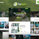 TopSpin ? Tennis School & Sports Club Elementor Template Kit