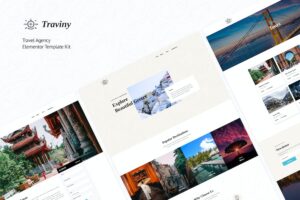 Traviny | Travel Agency Elementor Template Kit
