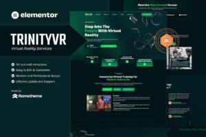 TrinityVR - Virtual Reality Services Elementor Template Kit
