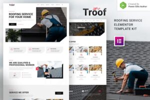 Troof ? Roofing Service Elementor Template Kit