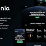 Unniq - Dark Digital Creative Agency Elementor Template Kit