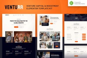 Venturr ? Venture Capital & Investment Elementor Template Kit