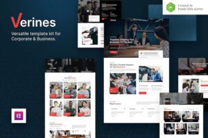 Verines ? Professional Corporate & Business Elementor Template Kit
