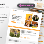 VetCare - Pet Care & Veterinary Elementor Template Kit for Animal Clinics