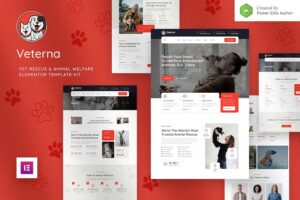 Veterna ? Pet Rescue & Animal Welfare Elementor Template Kit
