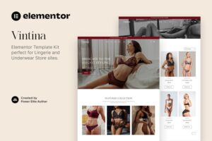 Vintina ? Lingerie & Underwear Store Elementor Template Kit