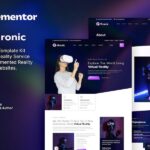 Vironic ? Augmented & Virtual Reality Services Elementor Template Kit