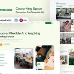 Worknow - Coworking Space Elementor Pro Template Kit