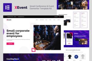 XEvent - Small Conference & Event Elementor Template Kit