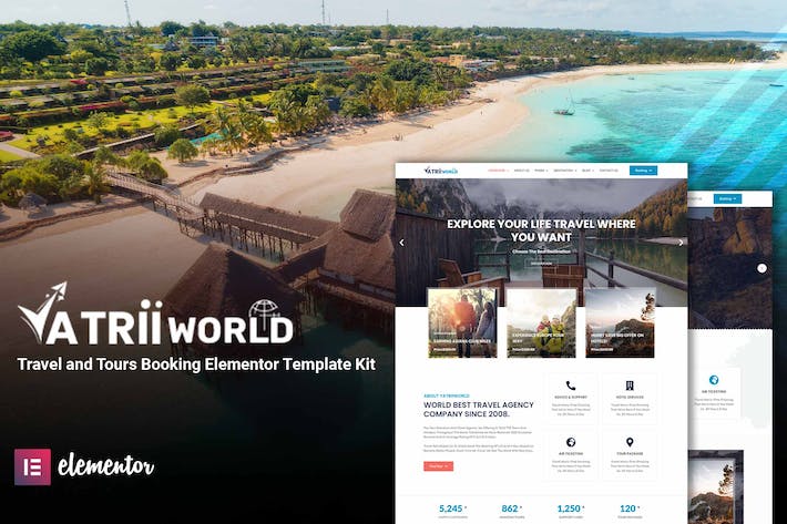 Yatriiworld ? Travel & Tours Booking Elementor Template Kit