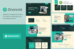 Zinancial ? Finance & Accounting Services Elementor Template Kit