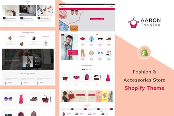 Aaron - Fashion Shopify Theme Fashion Store Shopify Theme. Responsive and Sections Ready, Drag & Drop Layout, Powerful Adminpanel.